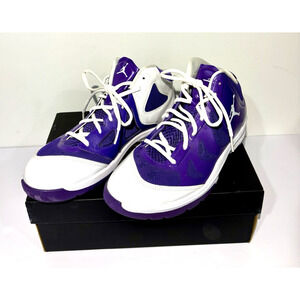 Nike Jordan Men's Basketball Play In These II Sneakers White / Purple Size 8